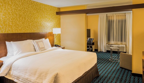 Suite, 1 King Bed with Sofa bed, Hearing Accessible