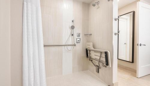One-Bedroom King Suite with Sofa Bed and Roll-In Shower - Hearing Accessible