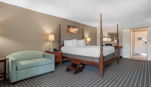 King Suite with Balcony and Pool View - Non-Smoking